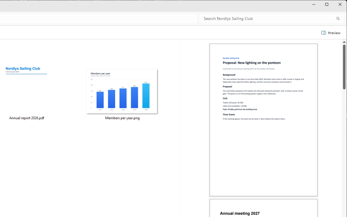 A PDF shown in File Explorer's preview pane